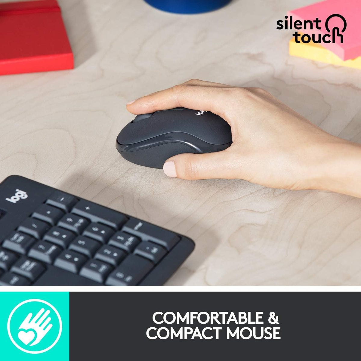 Logitech MK295 Keyboard and Mouse Combo — Black