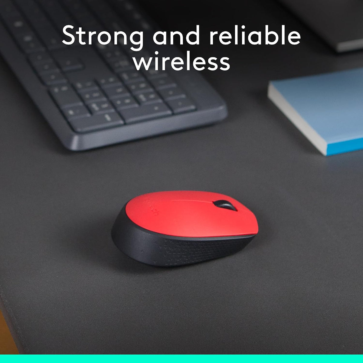 Logitech M171 Wireless Mouse — Red