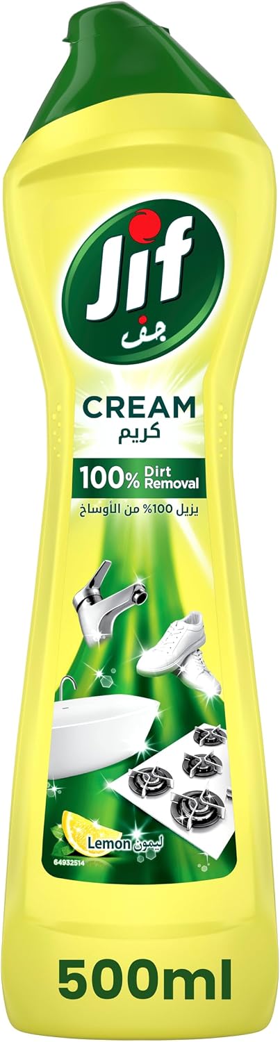 JIF Multipurpose Cream Cleaner, Lemon, 100% Dirt Removal, 500ml — additional product view 3