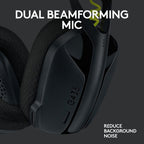 Logitech G435 Wireless Gaming Headset — Black / Neon Yellow