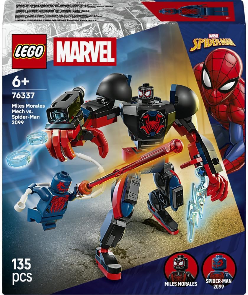 LEGO Marvel Miles Morales Mech vs. Spider-Man 2099 76337