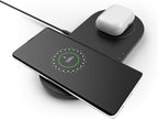 Belkin Quick Charge Dual Wireless Charging Pad - 10W Qi-Certified Charger Pad for iPhone, Samsung, Apple Airpods & More - Charge While Listening to Music, Streaming Videos, & Video Calls - Black