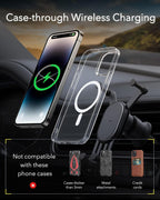 Baseus Stable Gravitational 15W Wireless Car Charger, Rotatable Phone Holder for Air Vent, Car Phone Mount — Wireless-Auto Lock (SG) — Black