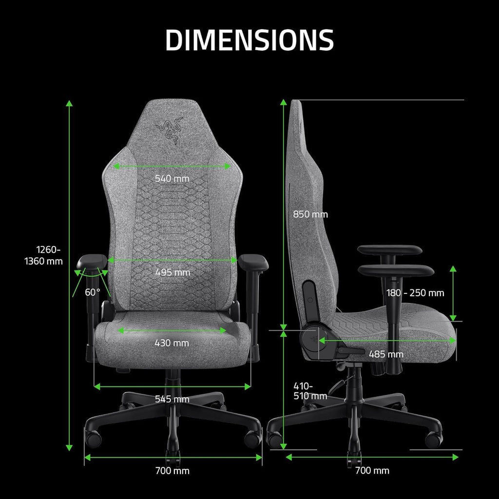 Razer Iskur V2 X Ergonomic Gaming Chair — Light Grey — product image 2