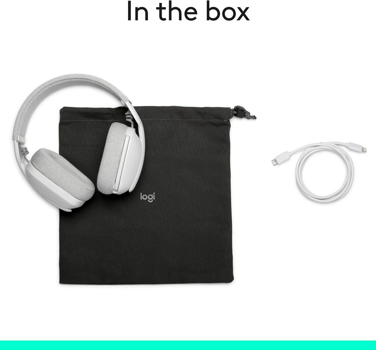 Logitech Zone Vibe 100 Headset — Off White