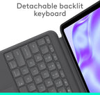 Logitech Combo Touch Keyboard Case for iPad Air 13-inch M2 / M3 / M4 — Oxford Grey