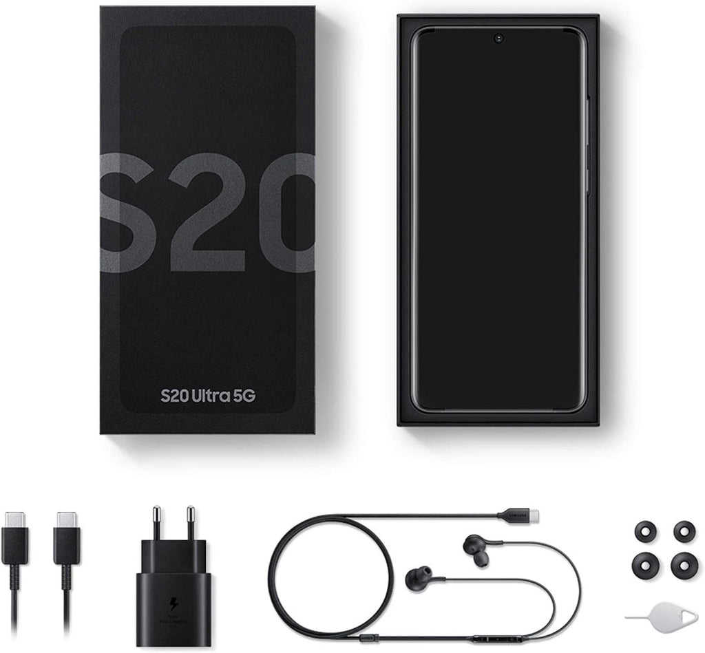 Samsung (Refurbished) S20 Ultra 5G Factory Unlocked SM-G988U1 Cosmic Black 12 GB RAM 128 GB Memory