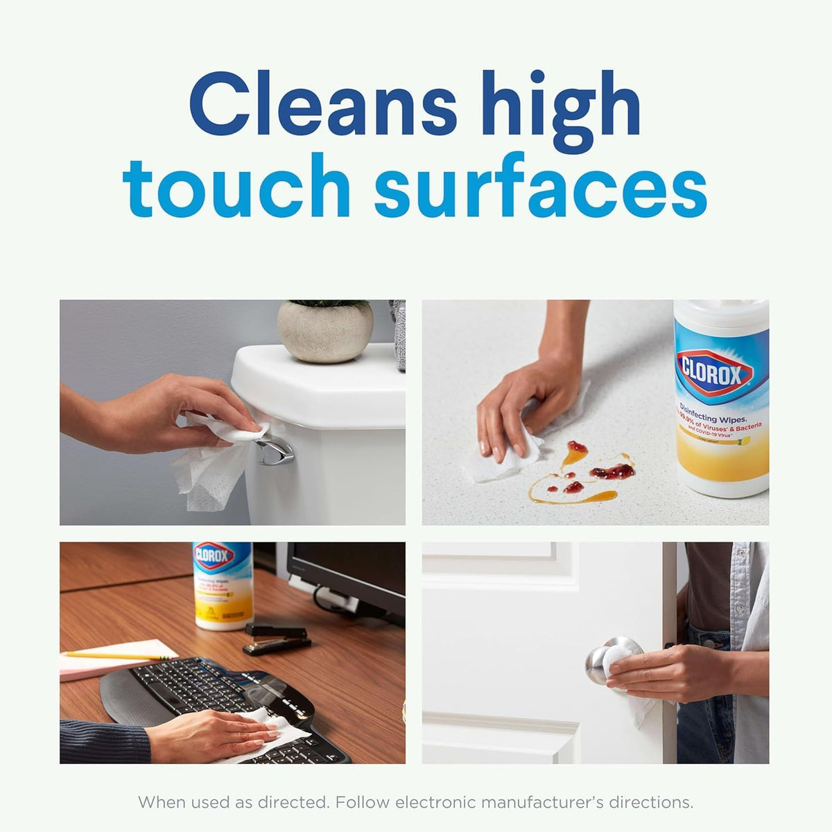 Clorox Disinfecting Cleaning Wipes Variety Pack, 75 Count Each, Pack of 3 (Package May Vary) — additional view 6
