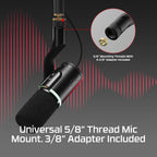 HyperX FlipCast - Streaming XLR/USB Dynamic Microphone — product image 9
