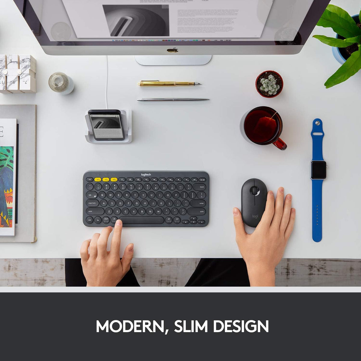 Logitech Pebble M350 Wireless Mouse — Graphite