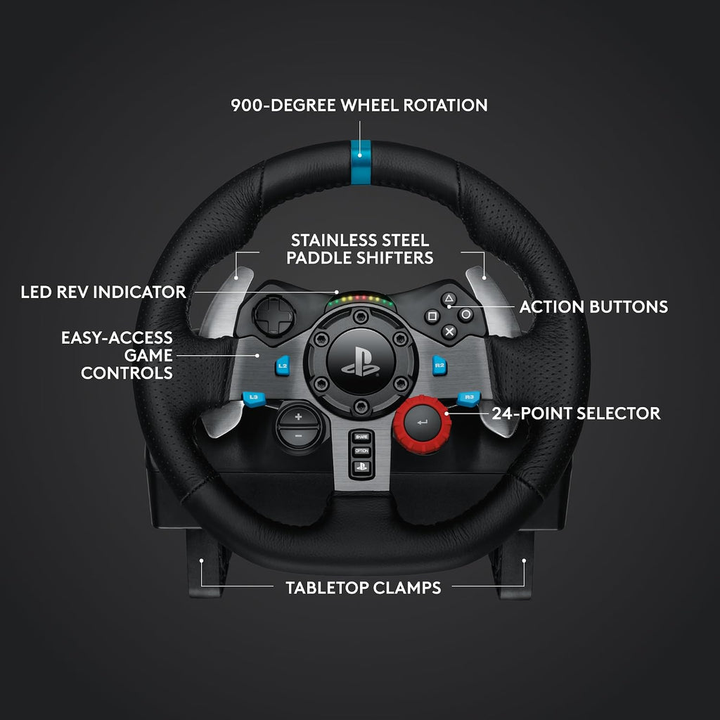 Logitech G29 SE with Shifter Racing Wheel and Pedals — Black