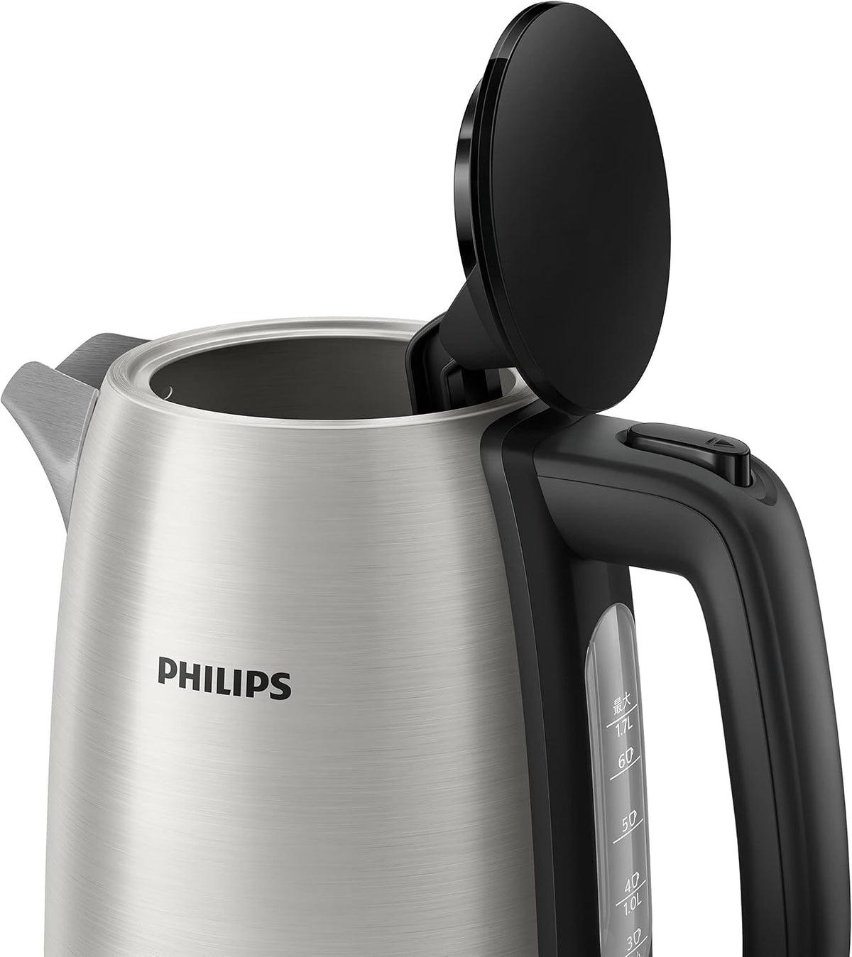 Philips HD9350/92 Daily Collection Kettle 1.7L, 2200W, Stainless Steel — Silver/Black