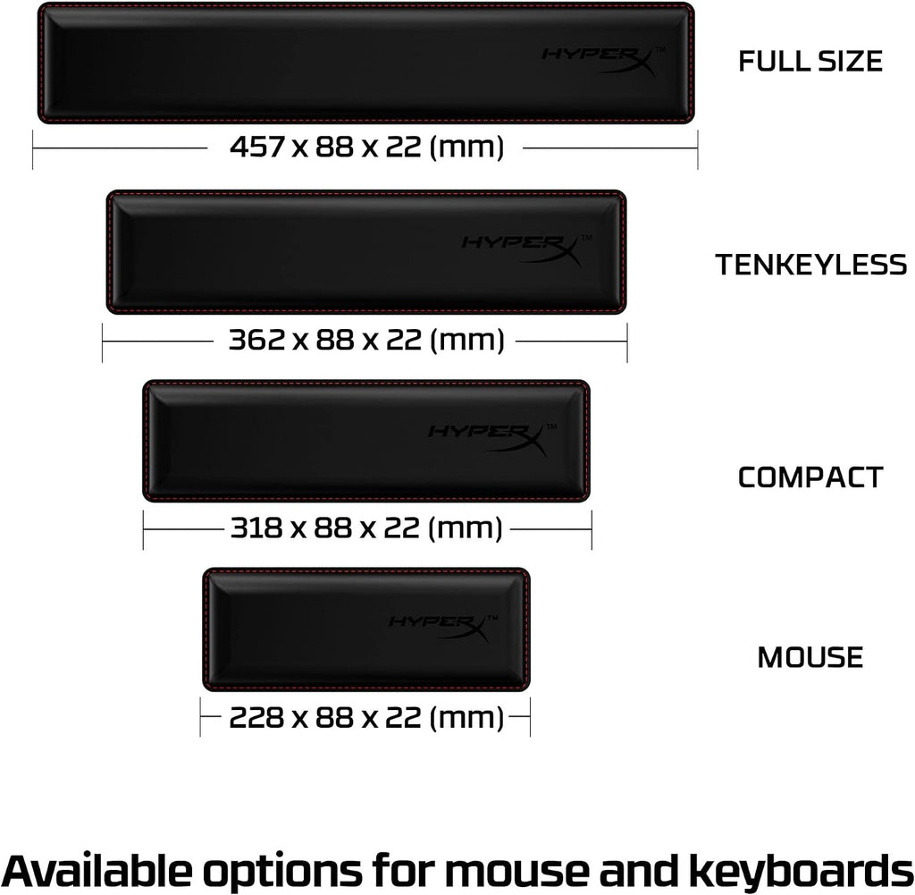 HyperX 4Z7X0AA Compact KEYBOARD ACC WRIST RESTCOMPACT 6065, Black — product image 6
