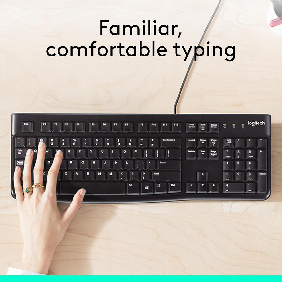 Logitech K120 Keyboard — Black