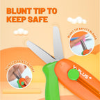 YPLUS Retractable Craft Scissors — Orange