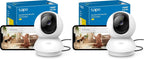 TP-Link Tapo Pan/Tilt Smart Security Camera, Indoor CCTV, 360 Rotational Views, Works with Alexa&Google Home, No Hub Required, 1080p, 2-Way Audio, Night Vision, SD Storage, Device Sharing (TC70)
