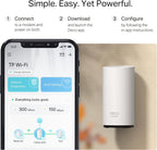 TP-Link Wi-Fi 7 Deco BE25-Outdoor Mesh WiFi BE3600Mbps, External Access Point, Dual-Band, 2 Ports 2.5Gbps, IP65, 4 Internal Antennas, Dust/Water Resistance, Pole/Wall, Alim. PoE/AC, Alexa, 1 Piece
