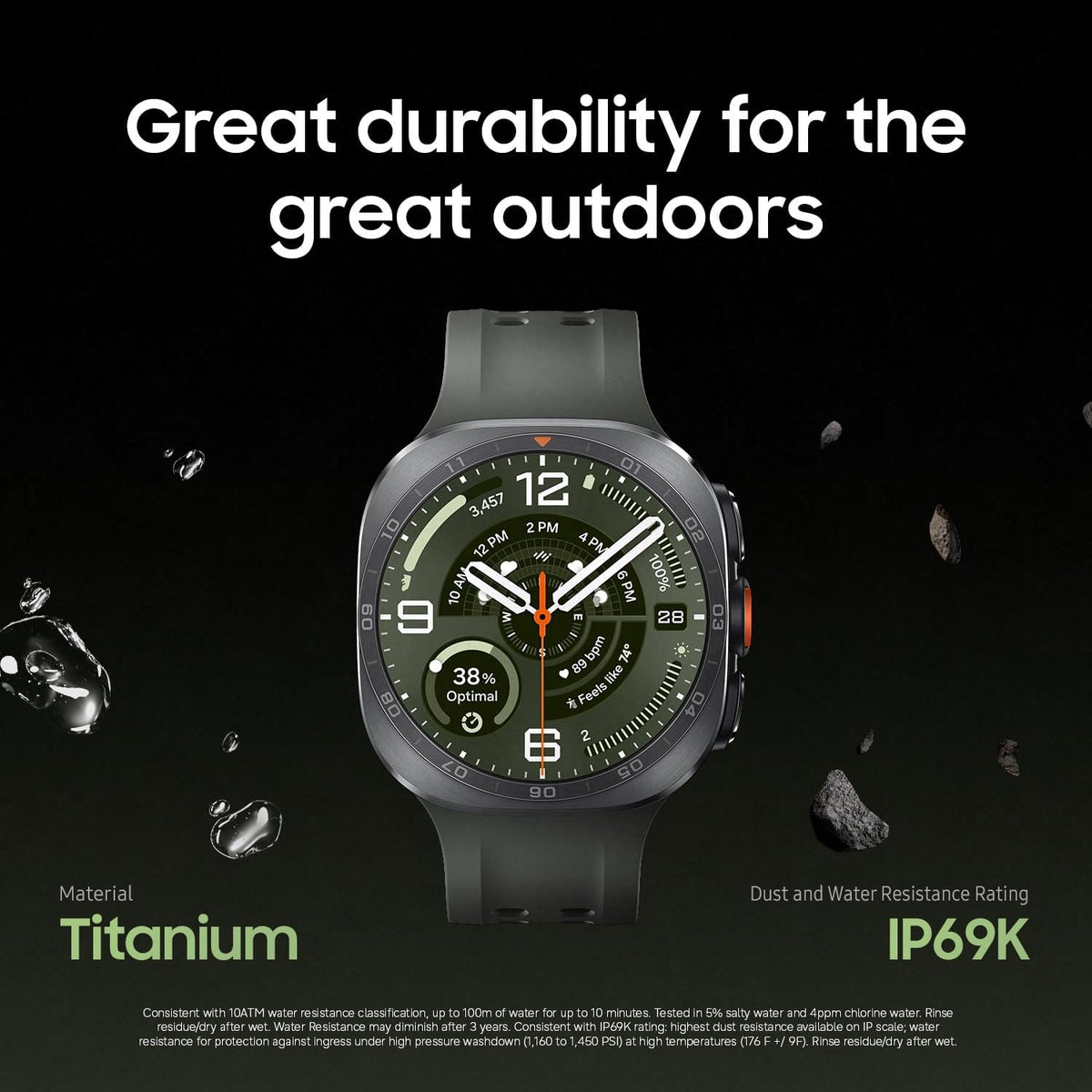 Samsung Galaxy Watch Ultra2, Titanium Gray, 47mm LTE Smartwatch | Rugged Design, AI Assistant, Advanced Sleep and Running Coach, Dive-Rated, Heart Rate Tracking