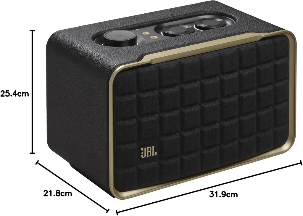 JBL Authentics 200 Wi-Fi and Bluetooth Speaker — Black