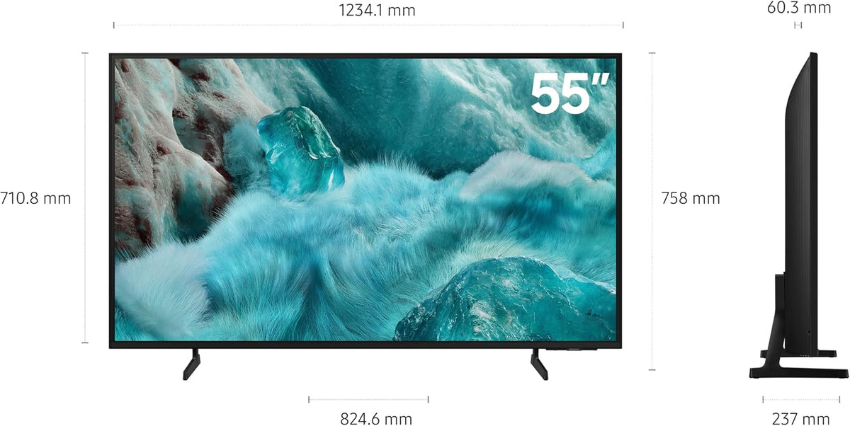 Samsung 55 Inch QLED TV, Q7F, 4K, Q4 AI Processor, 100% Color Volume with Quantum Dot, Samsung Knox Security, Endless Free Content, Samsung Vision AI Smart TV, QA55Q7FAAUXZN (2025 - UAE Version)