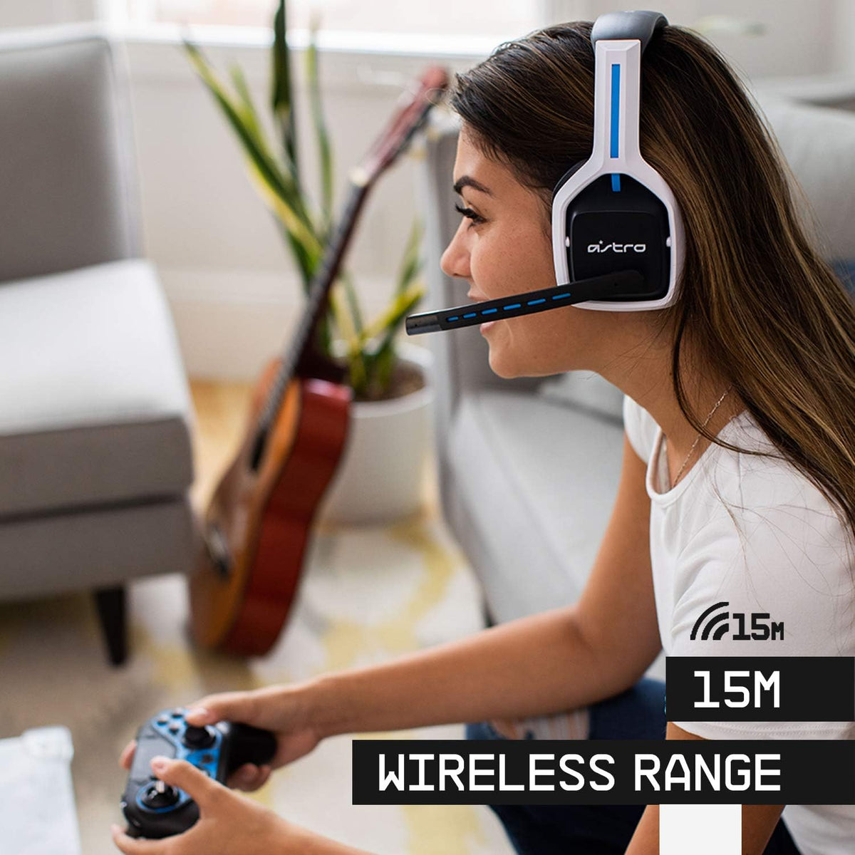 Logitech G ASTRO A20 Gen 2 Gaming Headset — PlayStation / PC — White/Blue
