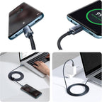 Baseus Pudding Charging Cable for USB-C to USB-C 100W 1.2m - Purple — Purple