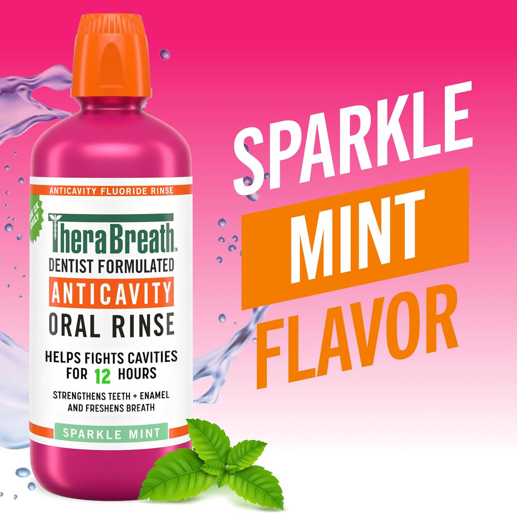 TheraBreath Anticavity Fluoride Mouthwash, Sparkle Mint, 1 L — additional product view 2