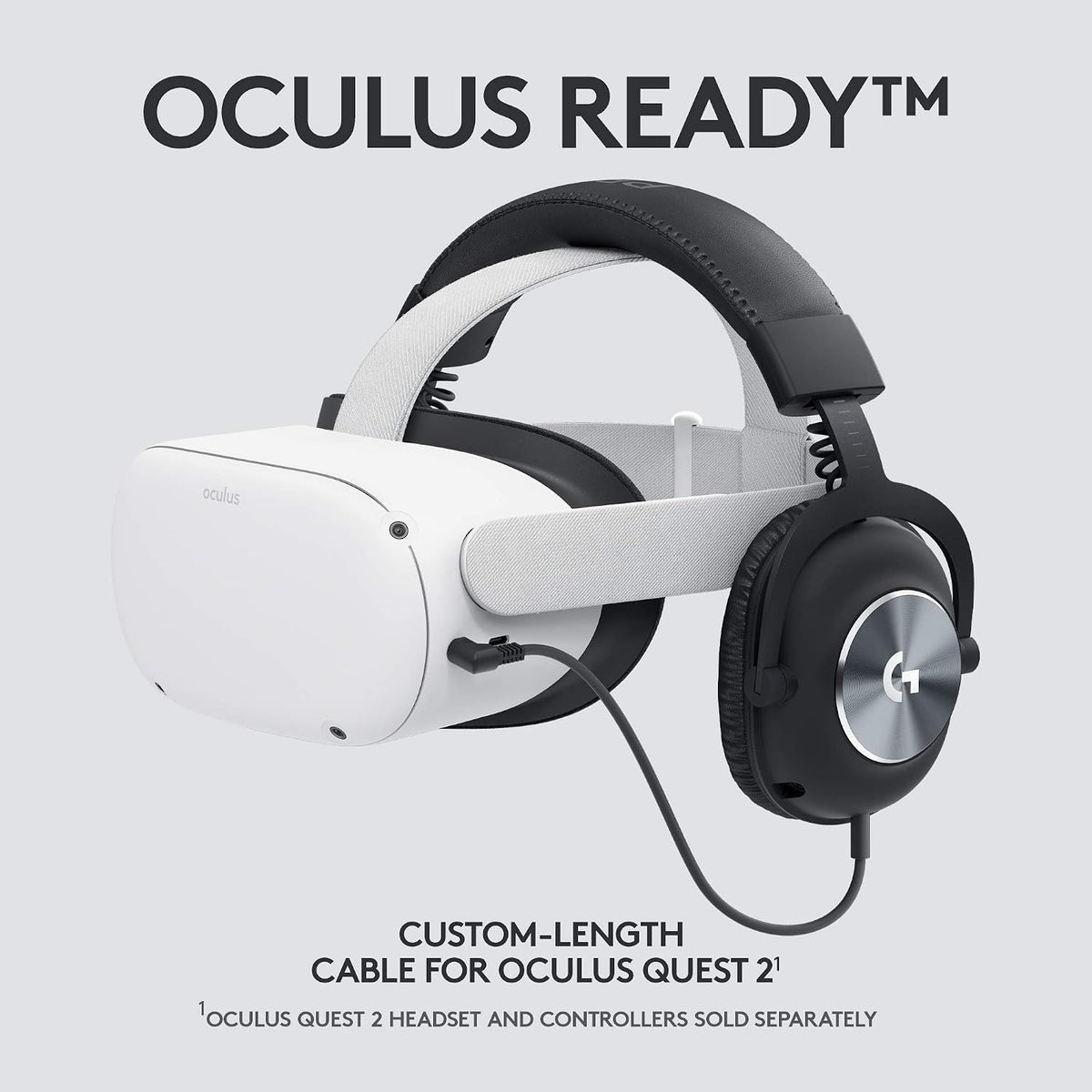 Logitech G PRO Gaming Headset for Oculus Quest 2 — Black