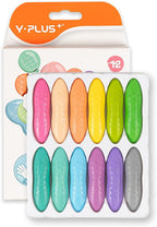YPLUS Peanut-Shaped Crayons — 12 Pastel Colours