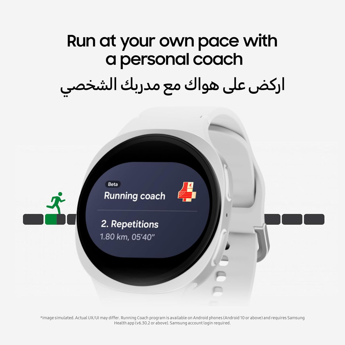 Samsung Galaxy Watch8 Silver, Bluetooth, 44mm Smartwatch, Everyday Health Coach, Cushion Design, Dynamic Lug System, 3nm Processor, Sleep Coaching, Running Coach (UAE Version)
