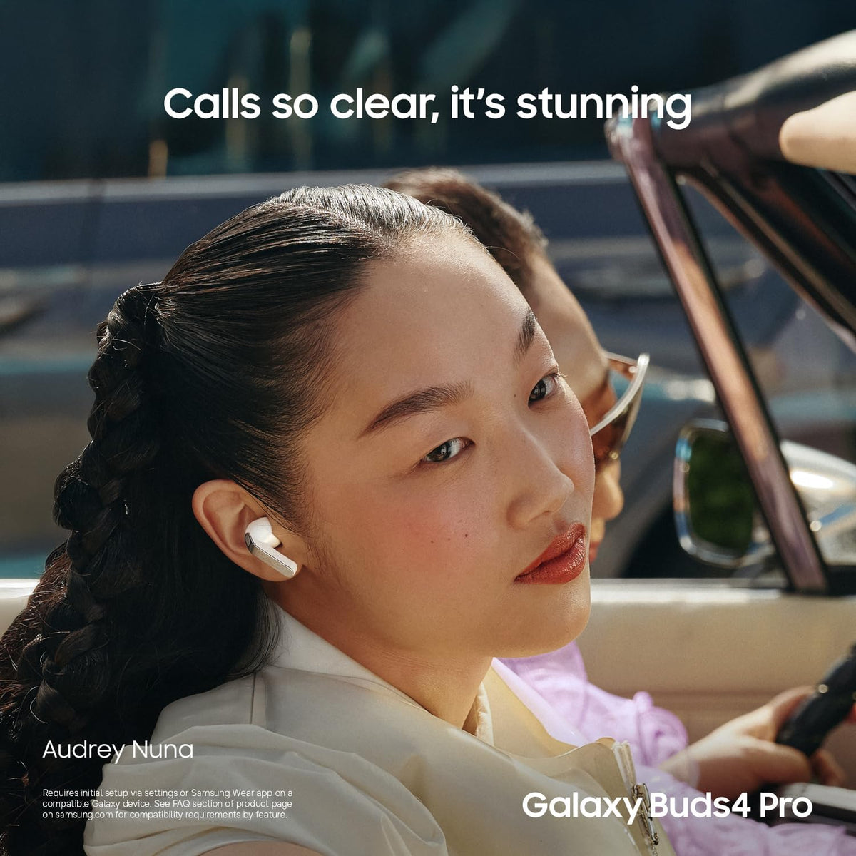 Samsung Galaxy Buds 4 Pro (2026) AI True Wireless Bluetooth Earbuds, Hi-Res Audio, 2-Way Speaker, ANC 2.0, Optimized Comfort, IP57, Live Translation, White [US Version, 2 Yr Warranty]