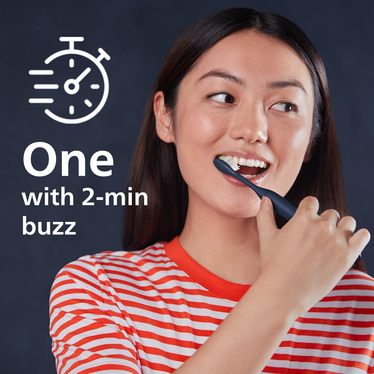 Philips SONICARE One by Battery Toothbrush, Midnight Blue, HY1100/04 — Midnight Blue (Middle-East)