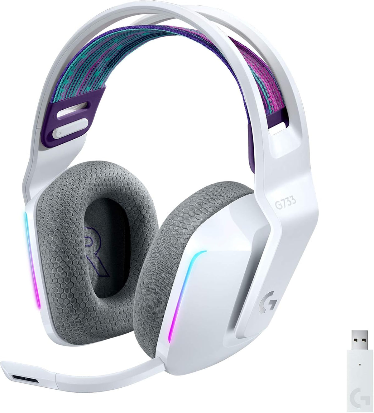 Logitech G733 Wireless Gaming Headset — White