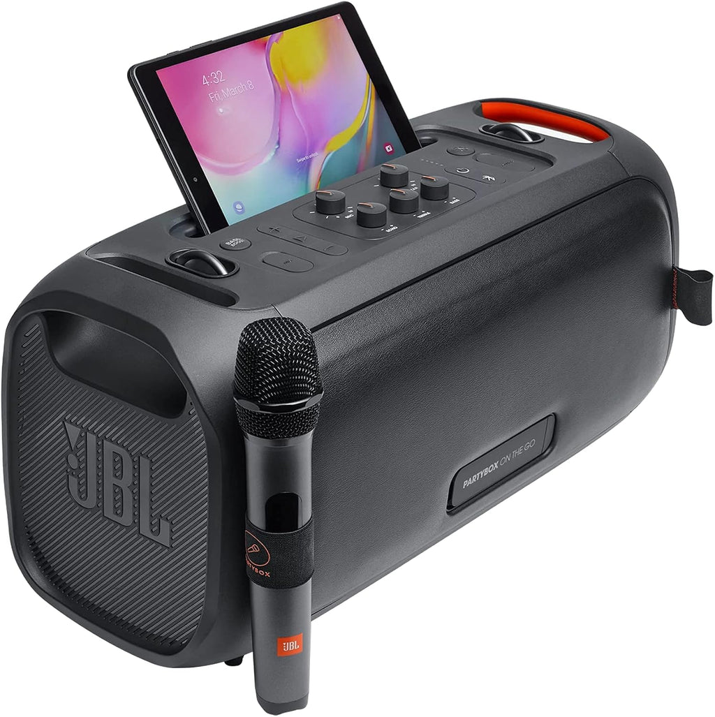 JBL PartyBox On-The-Go with Wireless Microphone — Black