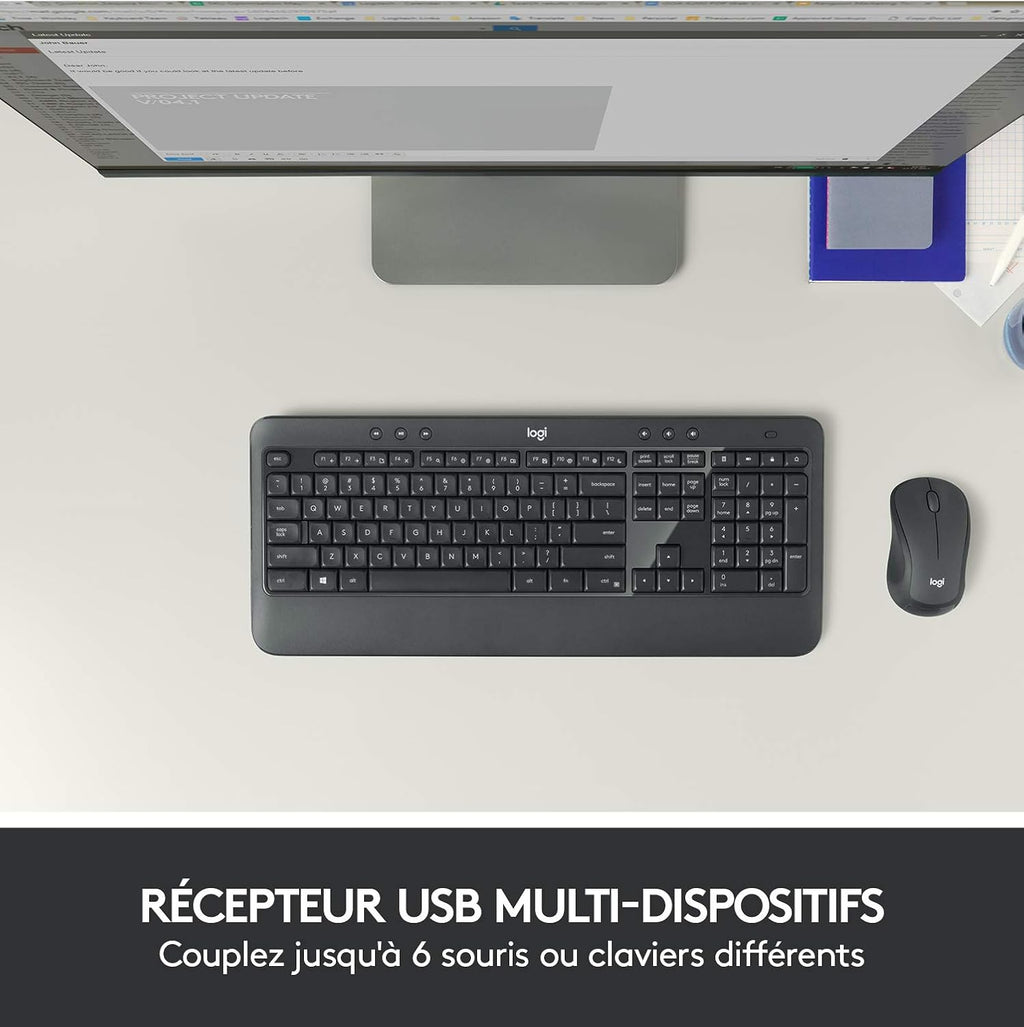 Logitech MK540 Keyboard and Mouse Combo — Black