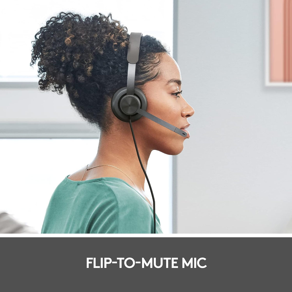 Logitech Zone 750 Wired Headset — Graphite