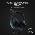 Razer Kitty Ears V2 — Black, Green — product image 3
