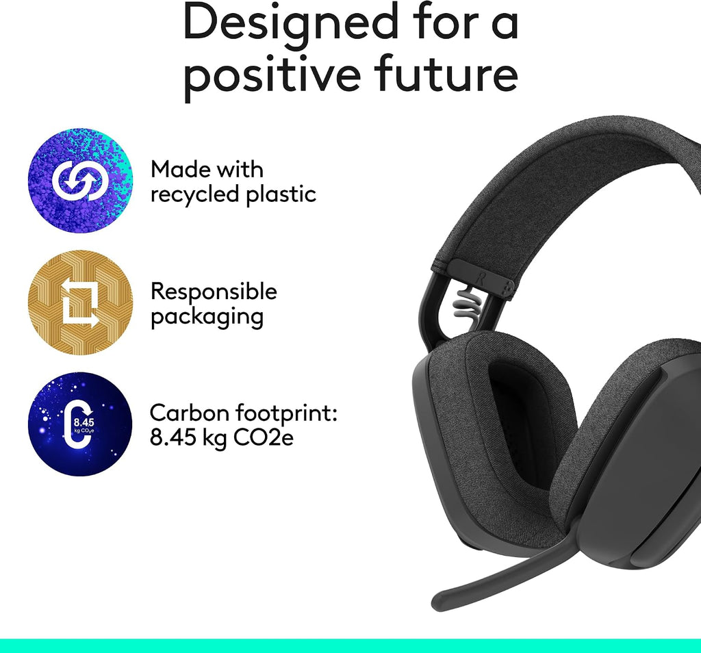 Logitech Zone Vibe Wireless Headset — Graphite