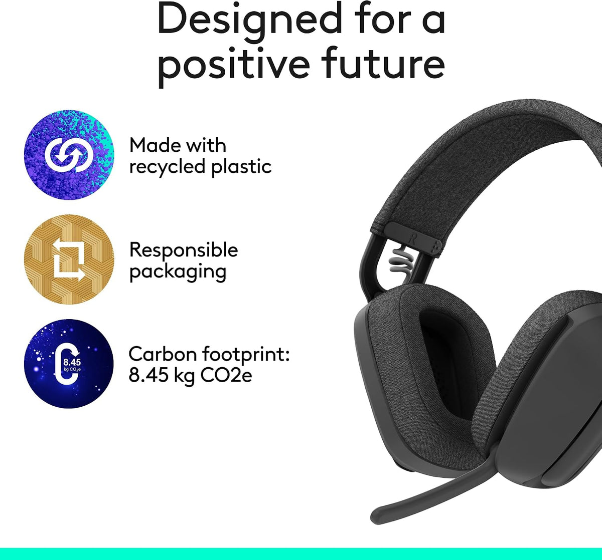 Logitech Zone Vibe Wireless Headset — Graphite