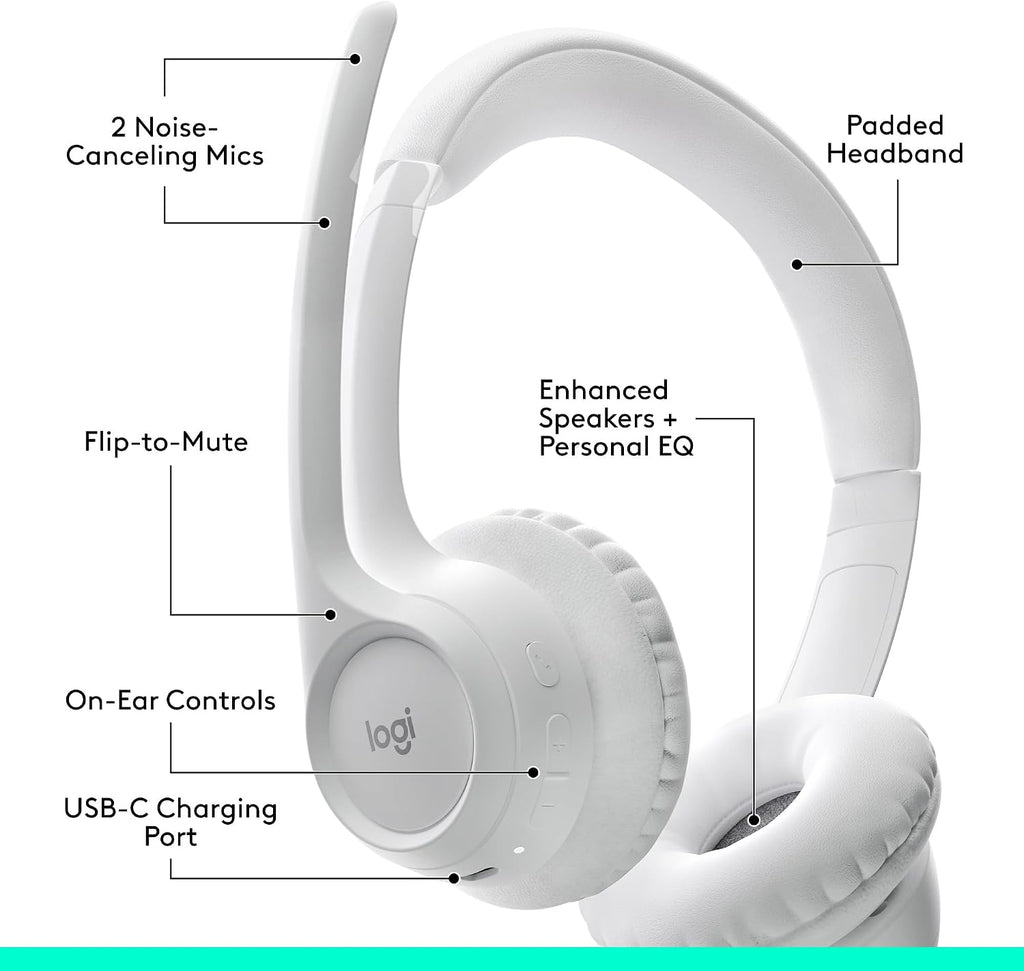 Logitech Zone 300 Headset — Off White