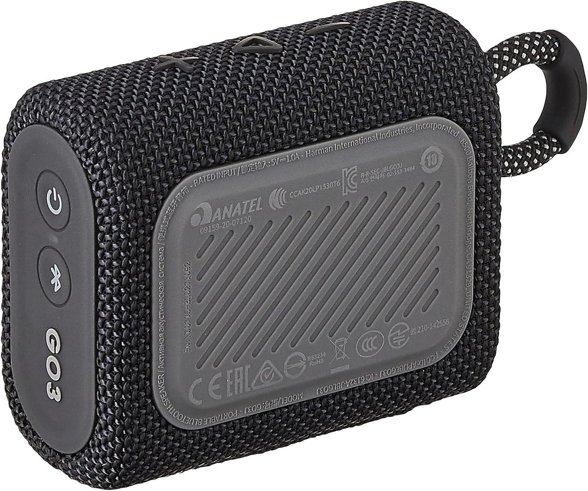 JBL Go 3 Portable Bluetooth Speaker — Black