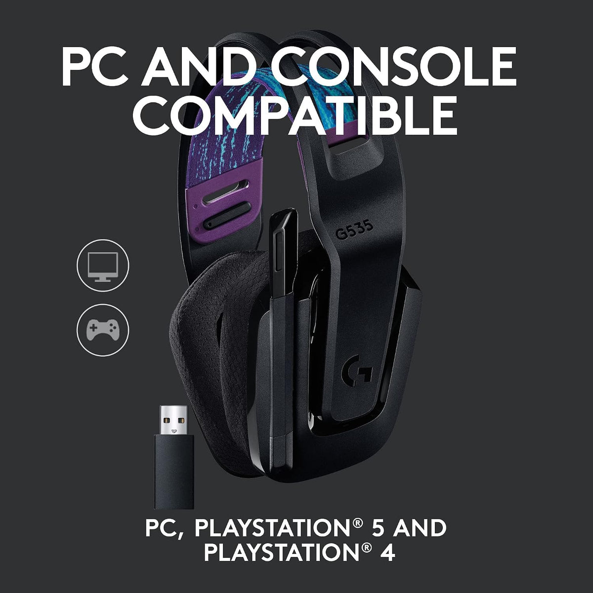 Logitech G535 Wireless Gaming Headset — Black