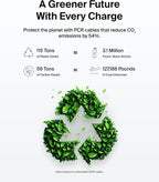 Belkin Eco Braided USB-C to USB-C Cable (1M, 240W) - Soft, Flexible Fast-Charging Cable, Type C Charger Cord for iPhone 16, Galaxy S25, Pixel 9, MacBook, iPad Pro, & More - White (USB 2.0)