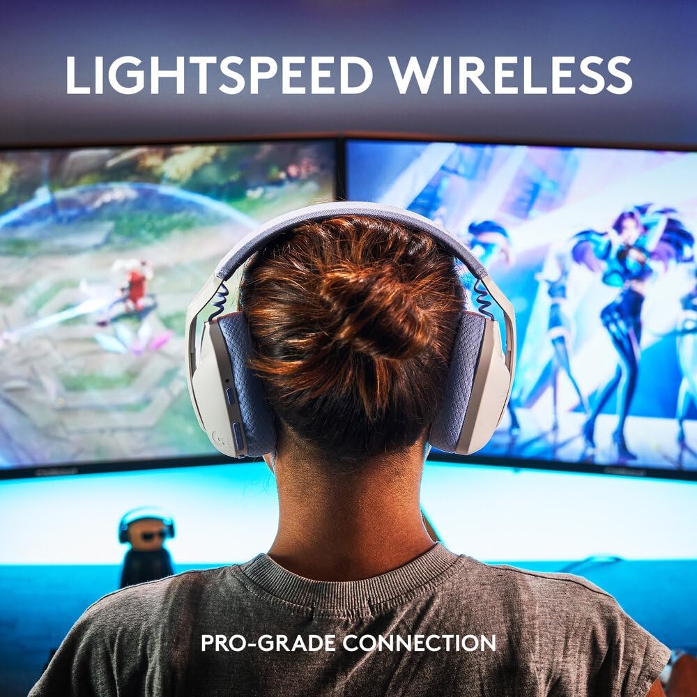 Logitech G435 Wireless Gaming Headset — Off White / Lilac