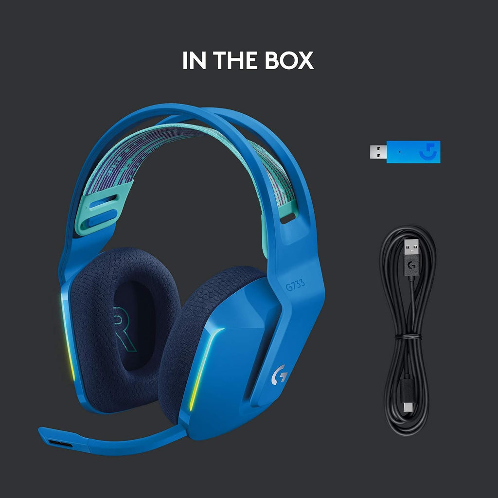 Logitech G733 Wireless Gaming Headset — Blue
