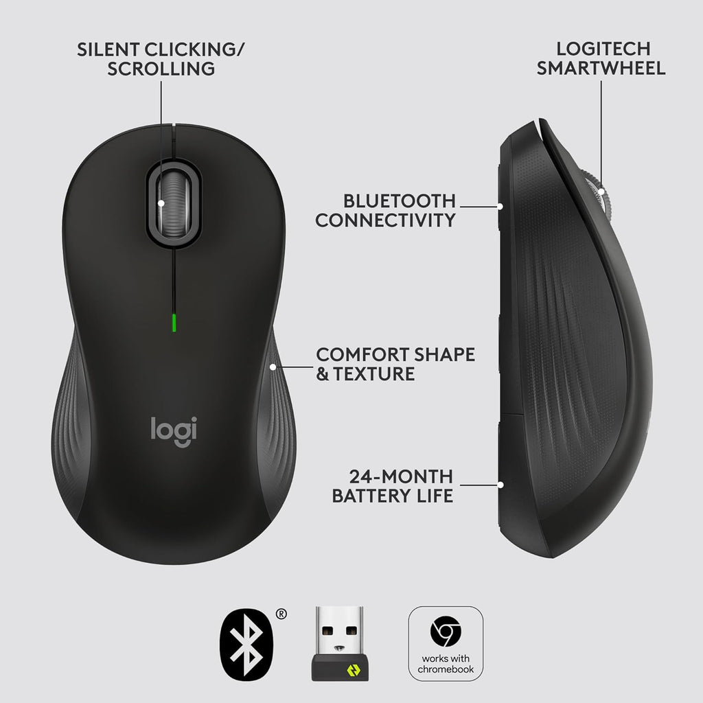 Logitech M550 Wireless Mouse — Black