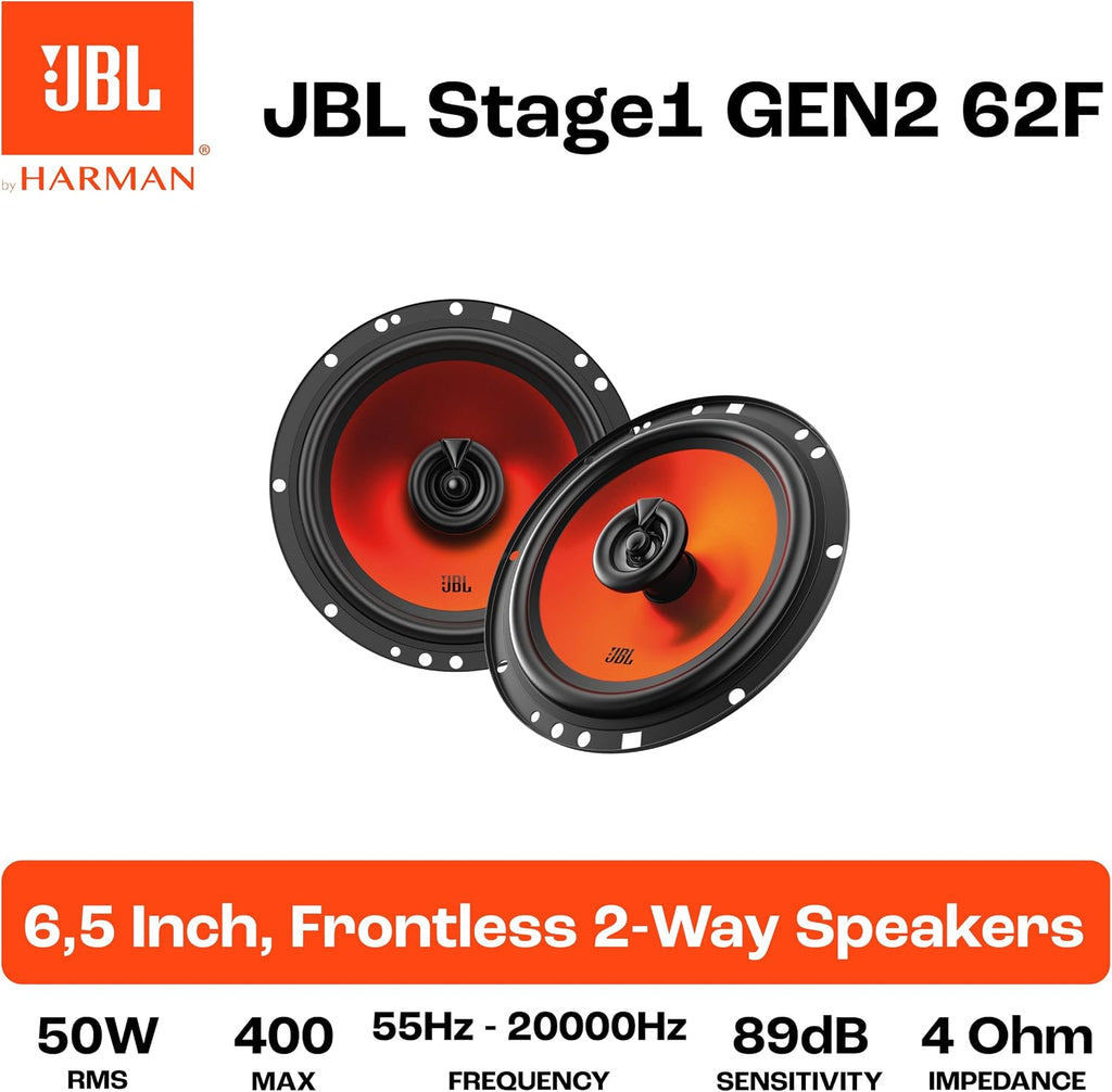 JBL Stage1 GEN2 62F 6.5-Inch Car Speakers — Pair