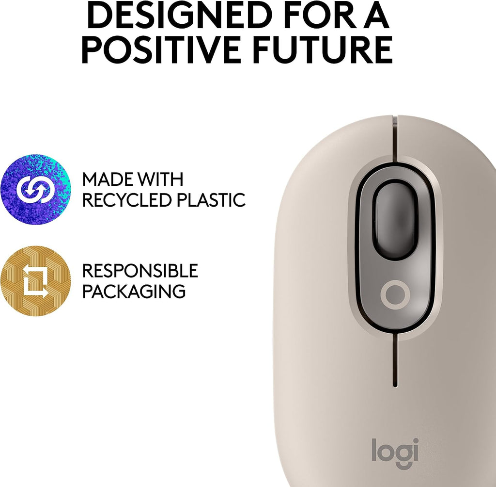 Logitech POP Mouse Wireless Mouse — Mist