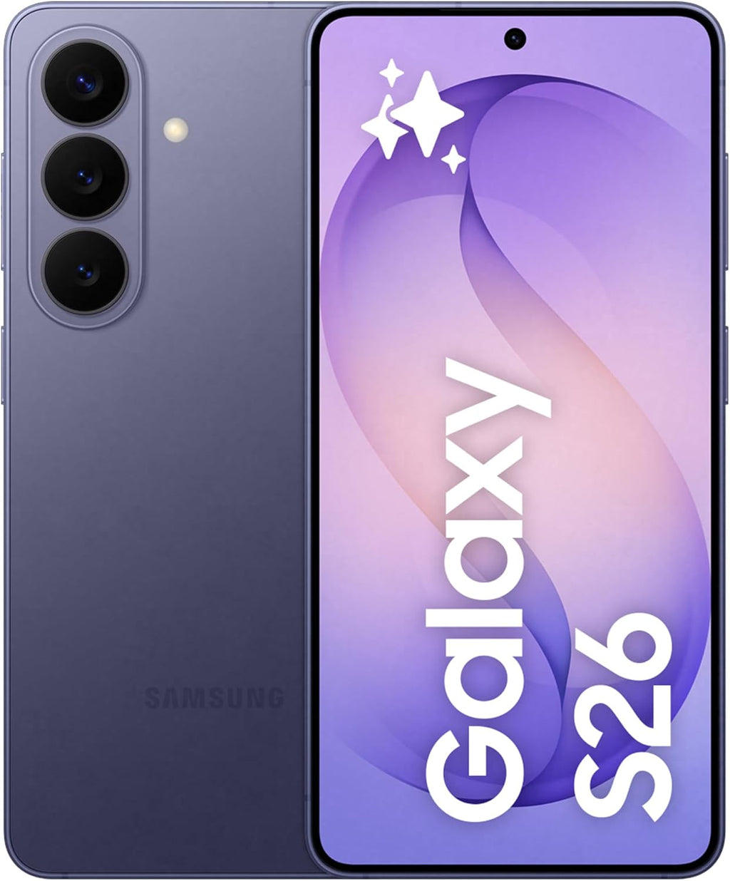 Samsung Galaxy S26 Cobalt Violet, 256GB Storage, AI Phone, 12GB RAM, Customized AP, Photo Assist, 50MP Camera, 4300mAh Battery (UAE Version)