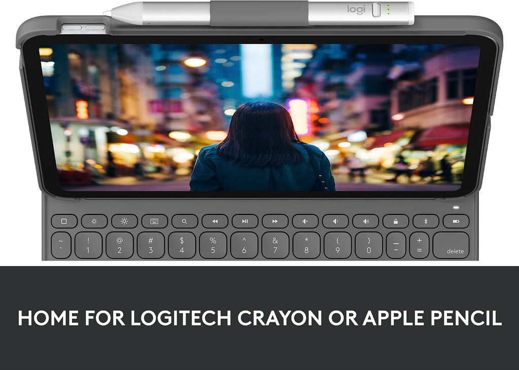 Logitech Slim Folio Keyboard Case for iPad 10th Gen — Graphite